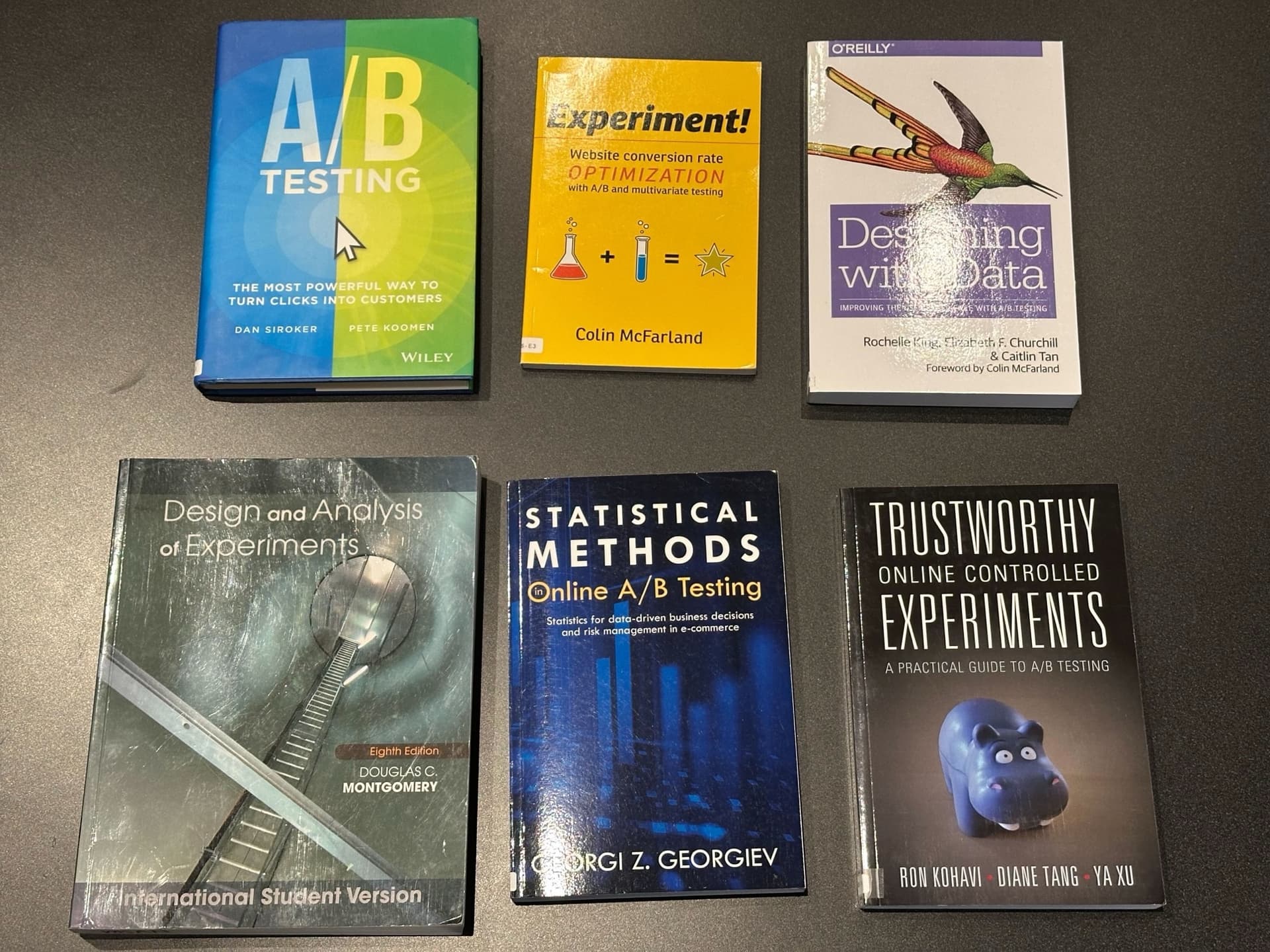 Experimentation books in the MSDS library